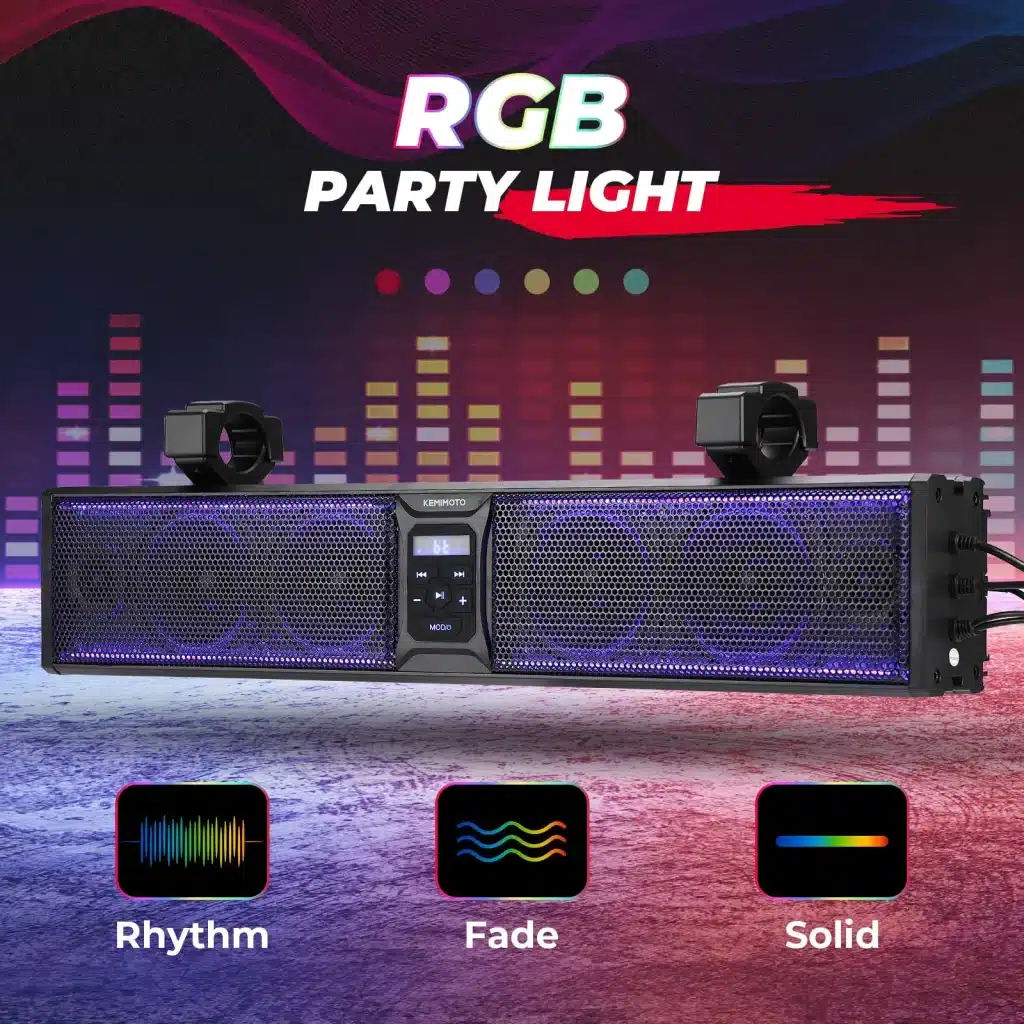 Best UTV Sound Bars
Kemimoto Sound Bars
Best Sound Bar for SXS