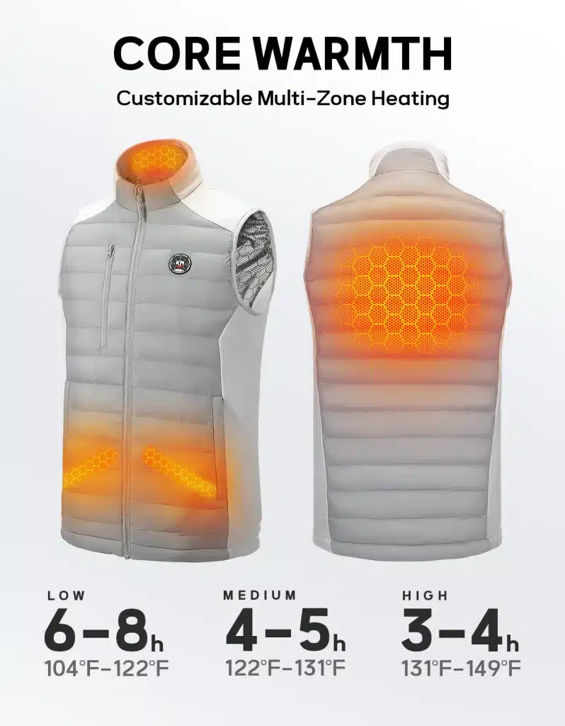 heated vest
stay warm