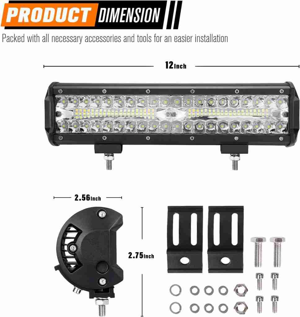 LED-powered light bars
UTV light bar