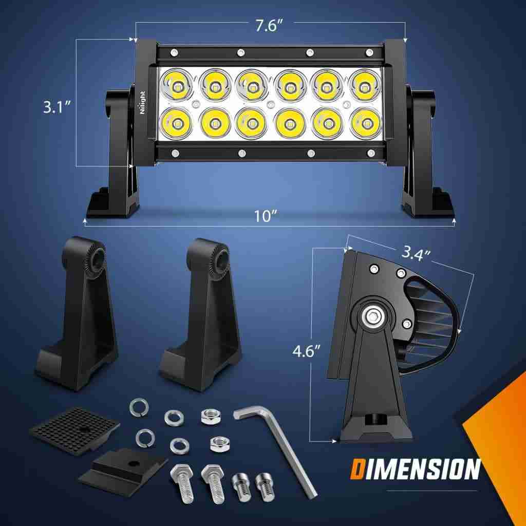 LED-powered light bars
UTV light bar