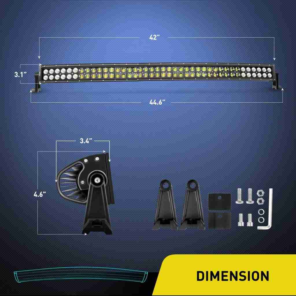 LED-powered light bars
UTV light bar