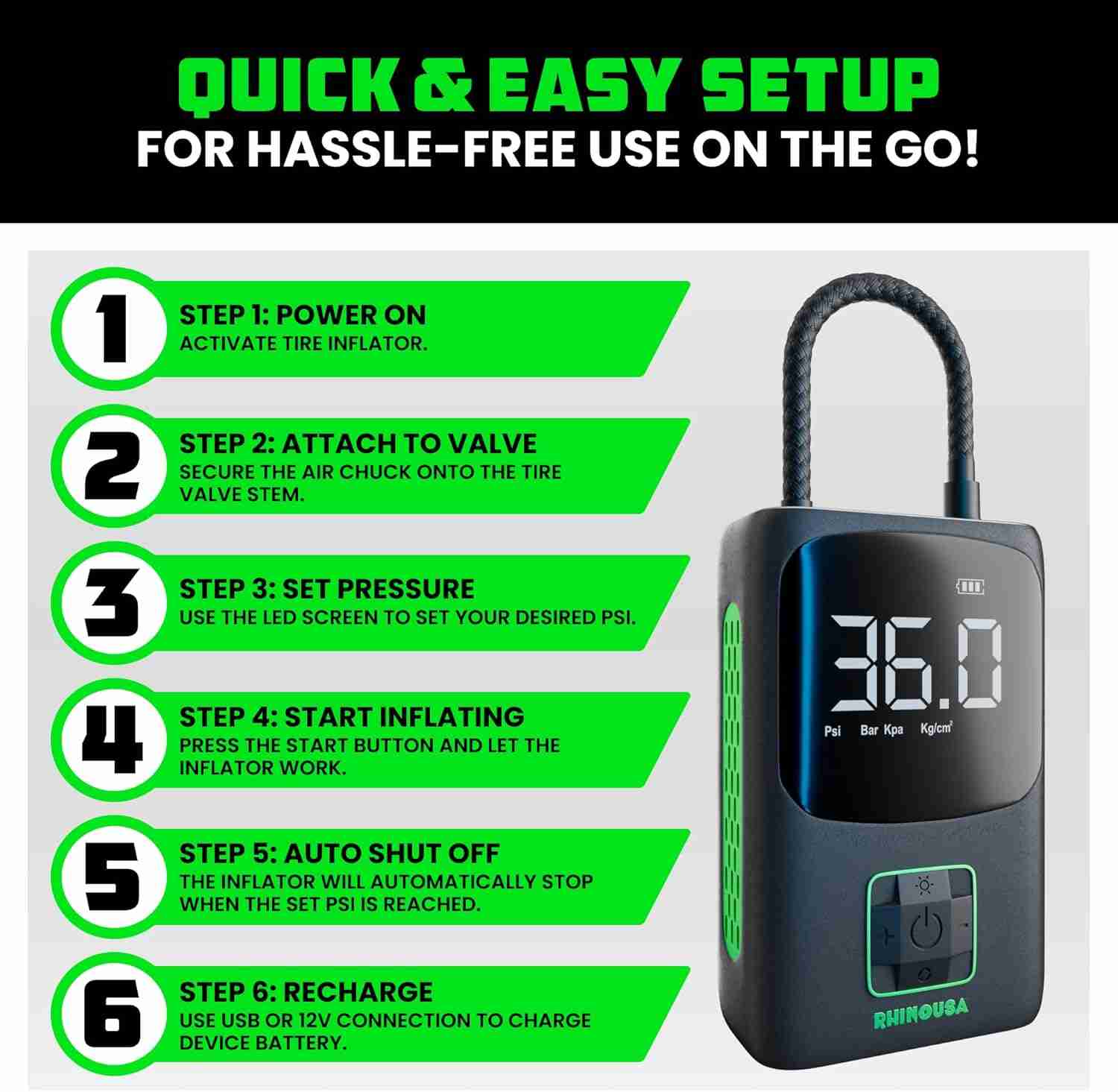 Portable Tire Inflator