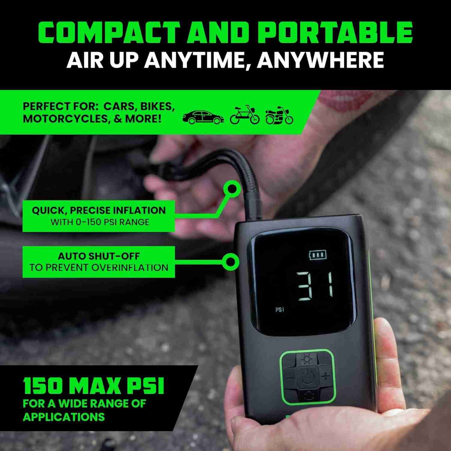 20% off Rhino USA Tire Inflator
Portable Tire Inflator