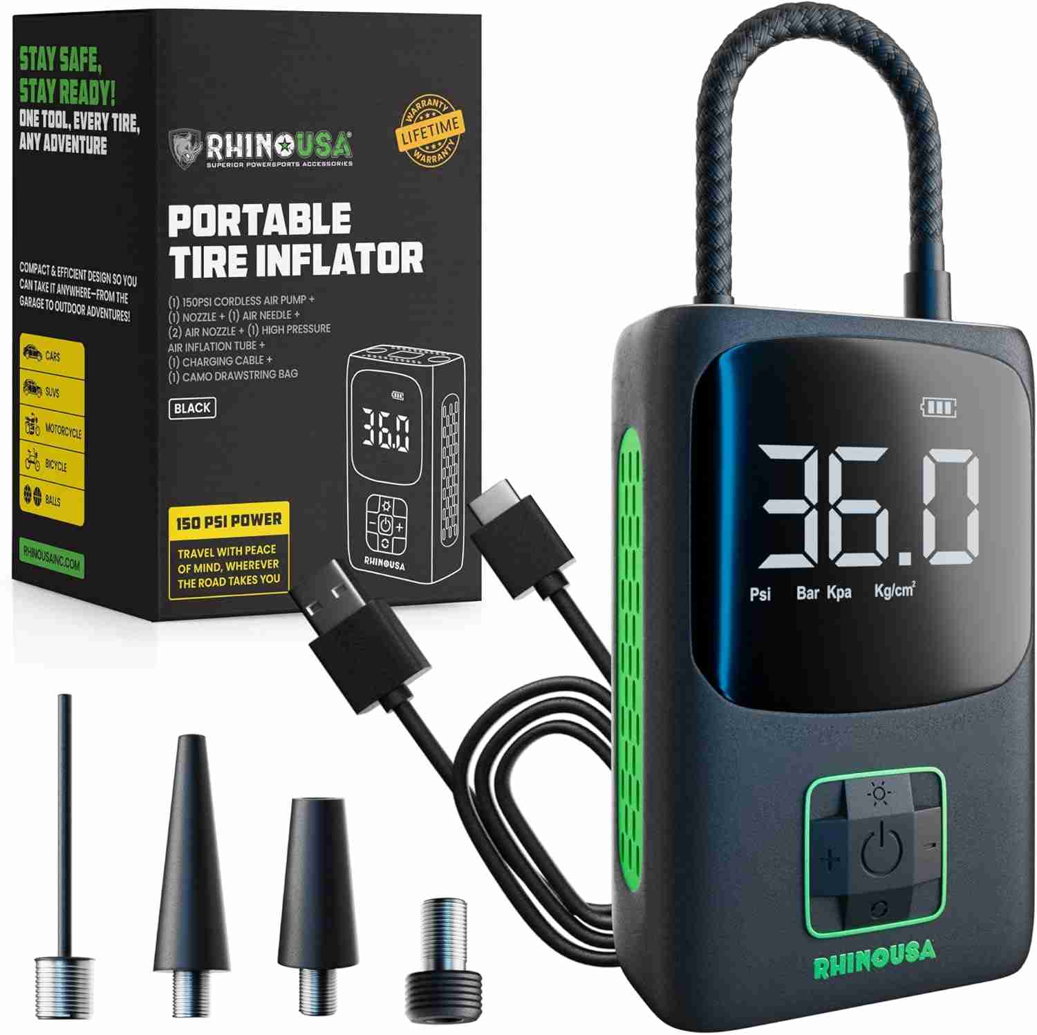 20% off Rhino USA Tire Inflator
Portable Tire Inflator