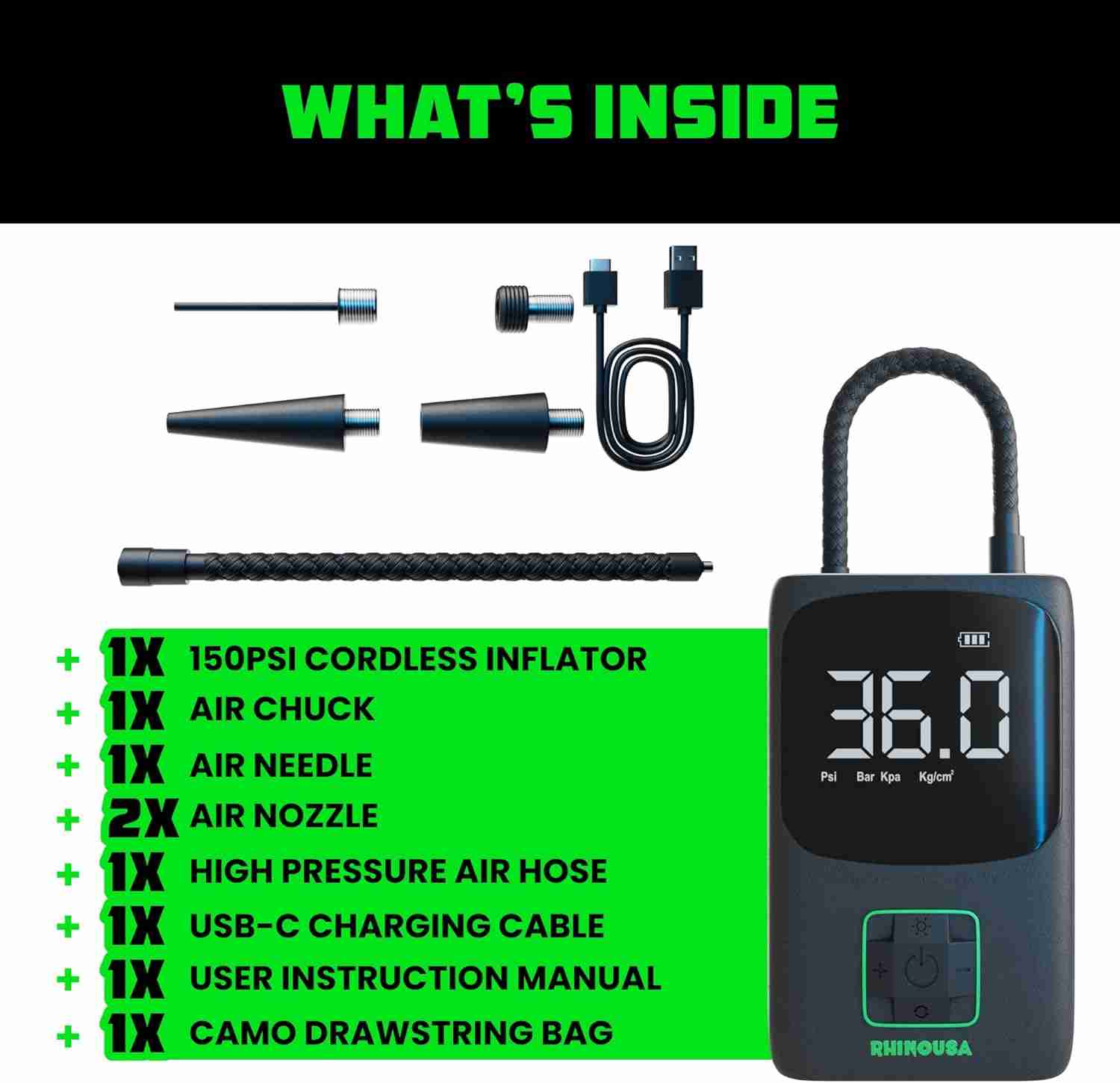 20% off Rhino USA Tire Inflator
Portable Tire Inflator
