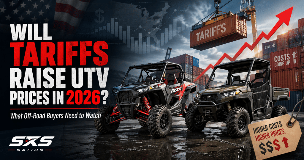UTV tariffs 2026, UTV price increases, Can-Am tariff impact, BRP tariffs, ORV pricing 2026