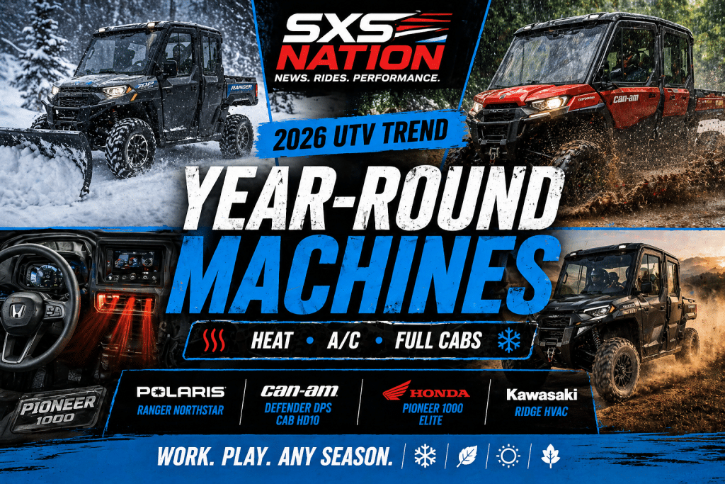 2026 UTV HVAC, enclosed cab UTV, side-by-side with air conditioning, UTV with heat and AC