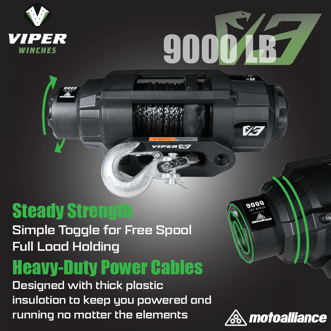 MotoAlliance VIPER V3 9000, VIPER V3 9000 winch, MotoAlliance winch, VIPER winches