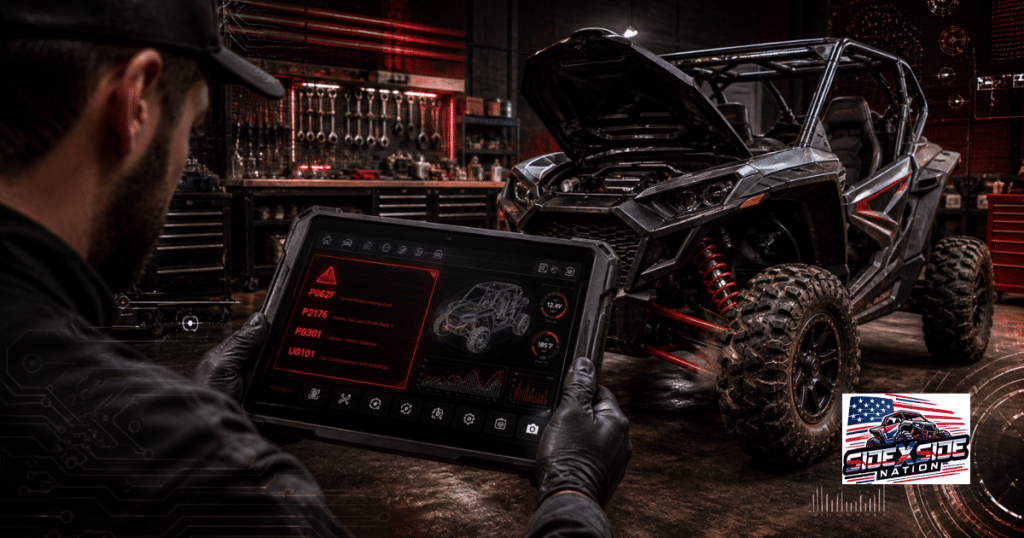 right to repair UTV, UTV diagnostics, side-by-side repair, powersports right to repair, Polaris Digital Wrench, Can-Am diagnostics, UTV fault codes
