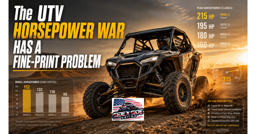 The UTV Horsepower War Has a Fine-Print Problem