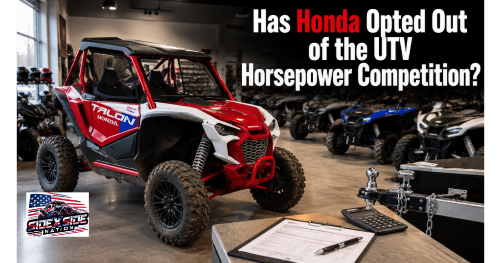 Has Honda Opted Out of the UTV Horsepower Competition?